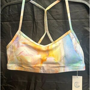 Johnny Was CALMe Sports bra. Removable pads. T-back, size Xl. NWT!